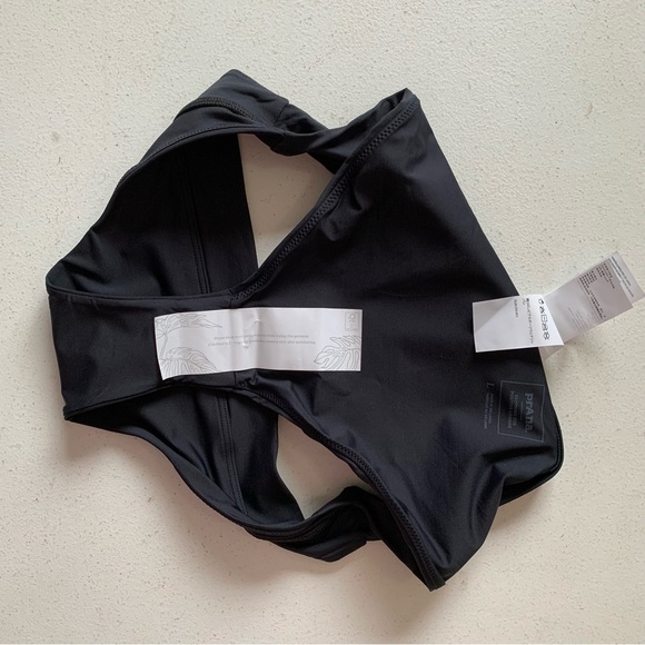 Prana Large Bikini Set Color Block Tulum Top + Black Summer Wave Bottom NWT - Picture 11 of 15